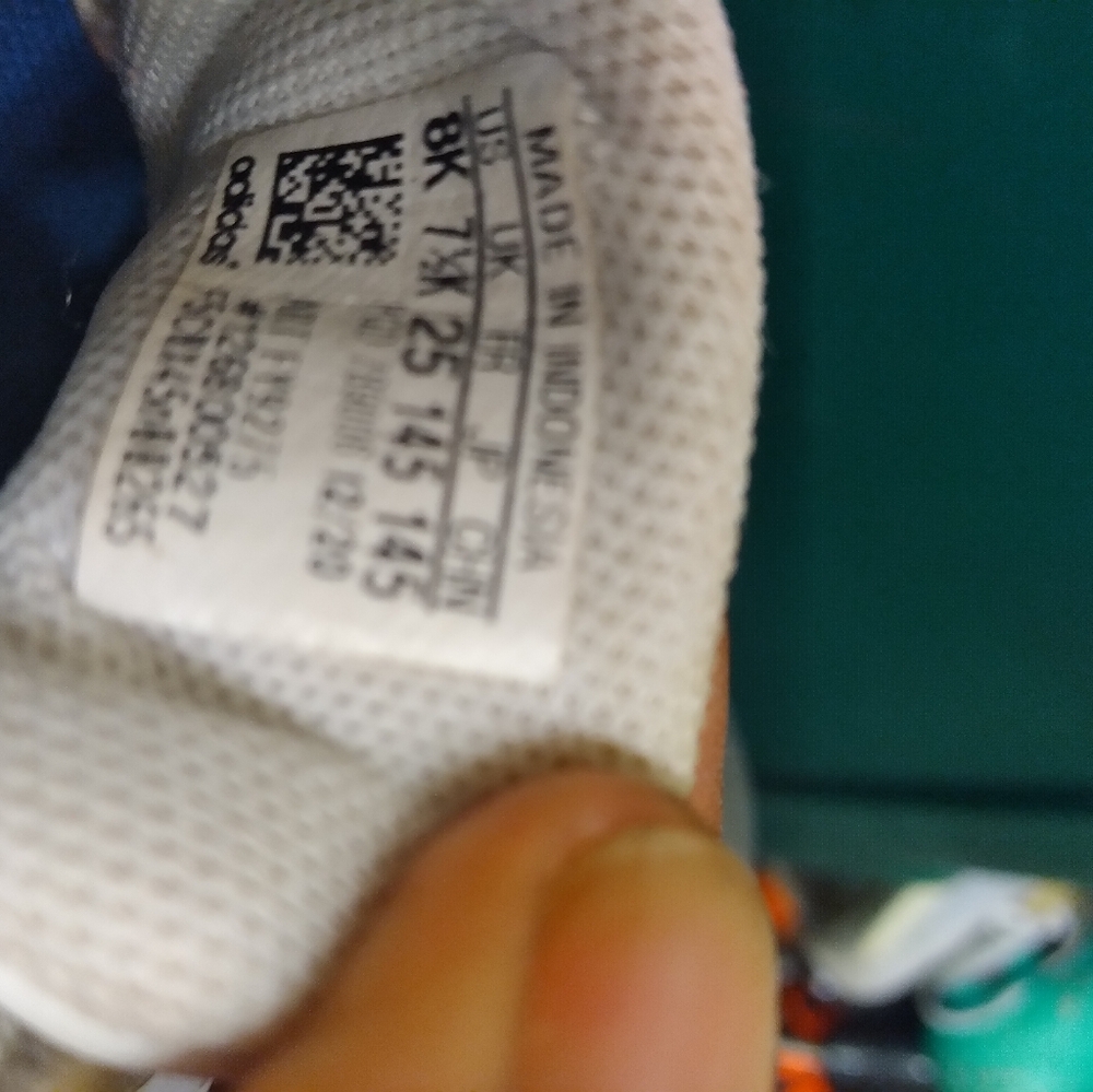 Kids ADIDAS Red White Blue Sneakers Size 8K - 5 Inches Inside KIDS - Picture 7 of 16